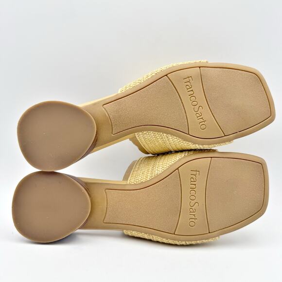 Franco Sarto Womens Loran Sandals US 6.5 M EU 36.5 Natural Beige Slip On NIB - Picture 11 of 12